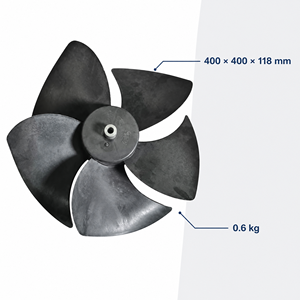 Ventilateur axial en forme d'éventail de 220 pouces avec pales en ABS, 100-240V AC, construction en plastique, garantie de 3 ans, ODM/OEM disponible - Product Image 2