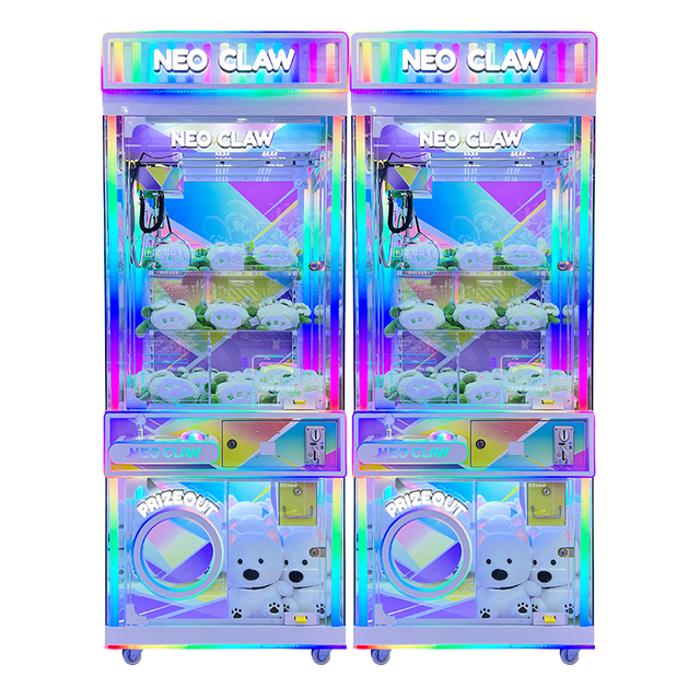 Commercial Transparent Claw Machine Neo Claw 2 Supplier Arcade Prize Machine for Mall and Game Center
