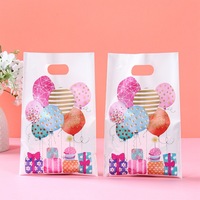 Sacs cadeaux en plastique à film perlé pour fête d'anniversaire ou de vacances pour enfants, 10 pièces/paquet, personnalisables