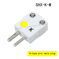 Termopar Tipo K y Tipo J, Conector de Cerámica Resistente a Altas Temperaturas, Enchufe Macho y Hembra, Componente de Conexión SHX-K-M/F