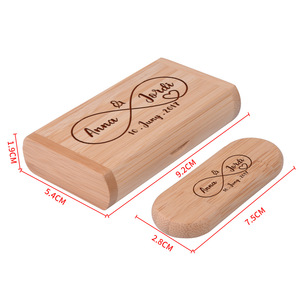 Pendrive de Madera Promocional USB 2.0 128GB 64GB Tipo-C OTG 4 en 1 Chiavetta USB Stick Cles Madera 16GB Unidad Flash USB - Product Image 5