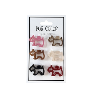 Pinzas para el Cabello con Forma de Perro West Highland en Colores Pastel, 2 por Color, Caja de 600 Unidades - Product Image 2
