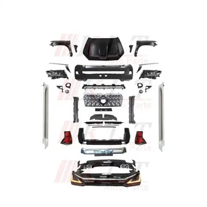 Mqklt — kit de carrosserie pour pare-choc avant de voiture, système de Conversion pour modèle <span class=keywords><strong>Land</strong></span> <span class=keywords><strong>Cruiser</strong></span> <span class=keywords><strong>Prado</strong></span> 2010 2017, mise à niveau de <span class=keywords><strong>Prado</strong></span> <span class=keywords><strong>2021</strong></span> - Product Image 1
