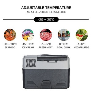 Refrigerador Portátil con Compresor de 42/52/62L, 12v 24v, Opción de Batería Solar, con Ruedas, Refrigerador Portátil para Automóvil - Product Image 5
