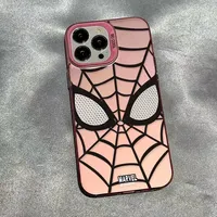 Coque de téléphone souple en TPU multi-couches Marvel Spider-Man pour iPhone 15 14 13 12 11 Pro Max XR XS 7 8 Plus, étui en silicone souple