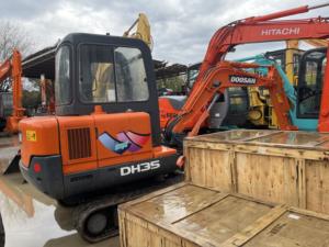 Doosan รถขุดไฮดรอลิกตีนตะขาบขนาดเล็ก3.5ตัน2022มือสองพร้อมเกียร์ปั๊มของแท้จากเกาหลี - Product Image 5