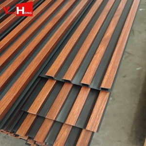 Décoration murale 3D en lattes, panneau mural en WPC à grain de <span class=keywords><strong>bois</strong></span>, panneau à lamelles en PVC, panneaux muraux <span class=keywords><strong>pour</strong></span> la décoration intérieure - Product Image 5
