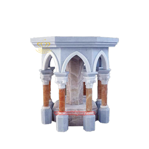 Moderno Altar de Iglesia de Piedra Natural Tallado a Mano con Temática Religiosa Católica, Pulido, para Uso en Jardín Exterior - Product Image 1