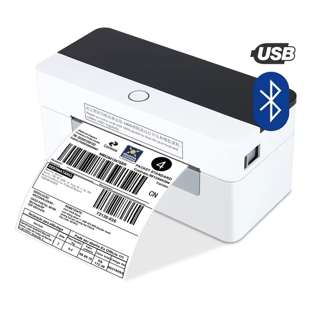 Xprinter XP-D463B Portable Thermal 4x6 Label Printer 203dpi Resolution Color Style Barcode Usage in Stock