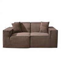 Ensemble de canapés modulaires en mousse, design ajustable, compressé sous vide, tissu anti-acariens, support ODM/OEM, échantillon gratuit, personnalisable