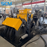 Perceuse d'angle en acier CNC haute productivité, machine de perçage d'angle en acier hydraulique