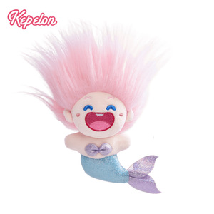 Peluche de Sirena Pequeña Versión Q de Kepelon, Muñeco de Peluche Supersuave de Seis Colores Relleno de Algodón PP para Celebraciones de Cumpleaños, Malla Increíble - Product Image 6
