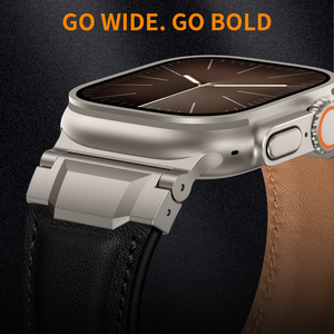 Correa de Cuero Genuino Suitisbest de 44/49MM, <span class=keywords><strong>Ultra</strong></span> Resistente y Duradera para Hombres y Mujeres, Compatible con <span class=keywords><strong>Apple</strong></span> <span class=keywords><strong>Watch</strong></span> IWatch - Product Image 2