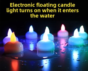 مصباح <span class=keywords><strong>LED</strong></span> مقاوم للماء بطارية إلكترونية حياة حفل زفاف حوض سباحة ديكور ضوء الجو - Product Image 3