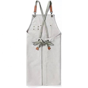 Nhiệm vụ nặng nề bông vải nhà bếp hoạt động Tạp dề biểu tượng tùy chỉnh treo cổ đầu bếp nấu ăn tạp dề với túi cho crafting BBQ vẽ - Product Image 2