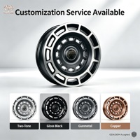 Jantes en alliage bronze noir mat personnalisées 20 pouces 5x114.3 bicolores durables pour voiture de tourisme Service OEM ODM