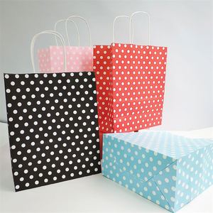 16*8*22cm Kraft Paper <b>Bags</b> 1200pcs Gift <b>Bag</b> With Handles for Wedding Party <b>Craft</b> Retail Packaging - Product Image 3