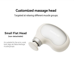 Pistola de Masaje Muscular Portátil Inalámbrica Compacta Personalizada, Mini Masajeador de Percusión Corporal con Vibración de Tejido Profundo, 2 Cabezales - Product Image 5