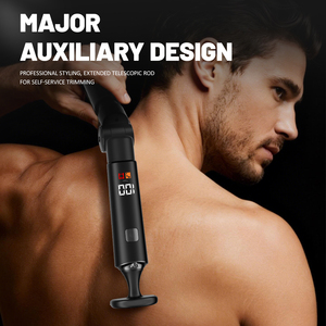 Recortadora Corporal 5 en 1 para Hombre - Afeitadora Eléctrica Recargable e Impermeable con Recortador de Vello de Espalda Extensible, 2 Velocidades <span class=keywords><strong>Turbo</strong></span> y Pantalla LCD - Product Image 4