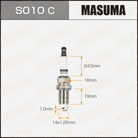 Bougie d'allumage de marque japonaise MASUMA S010C pour HONDA ACCORD E-RD1 2.0L B20B PGM-FI 90098-66066 71739867 98079-5514G