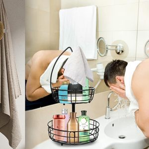 Corbeille à fruits en métal sur mesure à 2 niveaux, détachable, avec support pour bananes et forte capacité de charge pour une utilisation en cuisine - Product Image 5