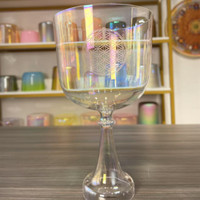 Cuenco de Cristal de Cuarzo HF Cosmic Light con Grabado Personalizado, Cáliz de Cristal para Sanación Sonora y Meditación Profunda
