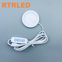 Lampe de nuit LED imprimée en 3D pour imprimante Bambu Lab, lumière ronde LED avec kit d'alimentation 001, lampe USB compatible avec A1 X1C
