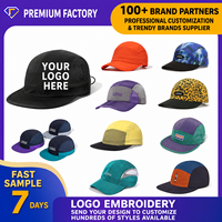 Casquette 5 Panneaux Personnalisable Légère Séchage Rapide Imprimée Brodée Motif Léopard Sportive Course Randonnée Extérieur