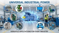 Moteur à induction monophasé 0,5 CV, norme IEC, installation verticale, avec certification CE