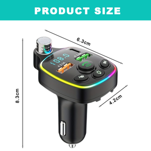 Émetteur <span class=keywords><strong>FM</strong></span> <span class=keywords><strong>Bluetooth</strong></span> Q11 Mains Libres Radio de <span class=keywords><strong>Voiture</strong></span> Modulateur Lecteur MP3 USB <span class=keywords><strong>Adaptateur</strong></span> de Charge Rapide pour <span class=keywords><strong>Voiture</strong></span> Lecteur MP3 - Product Image 2