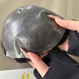 Nuevo Toupee para Hombre New Times, Cabello Humano Indio, Inyección Europea 8x10 32mm, en Stock, Reemplazo de Toupee Fino de PU para Hombres - Product Image 4