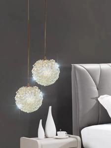 Романтическая прикроватная люстра с регулируемым подвесом в виде хрустального шара для спальни - Product Image 4