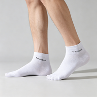 Chaussettes courtes en bambou personnalisées, écologiques, respirantes, anti-humidité, séchage rapide, style décontracté, OEM ODM, vente en gros