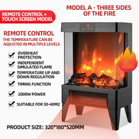 Cheminée électrique sans fumée pour l'intérieur, chauffage domestique, flamme 3D, multifonctionnelle, ventilateur chauffant à économie d'énergie