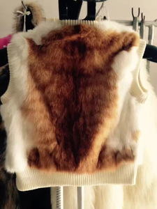 Ropa de moda para niños <span class=keywords><strong>Abrigos</strong></span> de piel real Chaleco de piel para niños - Product Image 4