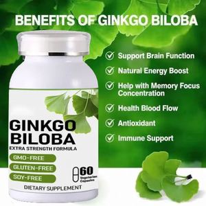 Cápsulas de Hoja de Ginkgo Biloba Solilan OEM China, Suplementos Alimenticios Halal a Granel, 6000 500mg 120mg, Cápsulas de <span class=keywords><strong>Ginseng</strong></span> y Ginkgo Biloba - Product Image 1