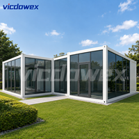 VICDOWEX Maison conteneur préfabriquée en kit au design contemporain pour entrepôt, bureau, chantier