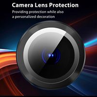 Protection d'écran en verre trempé HD pour caméra arrière en métal pour Samsung Galaxy Z Flip 6 5G, avec anneau de protection et coque de protection pour objectif