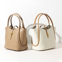 Sac à main de créateur en cuir véritable nude de haute qualité, grand sac fourre-tout, sacs à bandoulière Miss Unique
