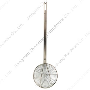 Colador de alambre de acero inoxidable con mango largo de 20 cm, multifunción, para servir fideos en ollas calientes, colar aceite, uso doméstico - Product Image 5