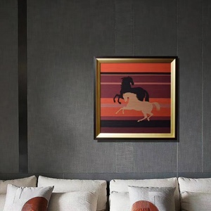 Arte de pared Vintage europeo de pintura de seda de moda Retro contemporánea de gama alta - Product Image 3