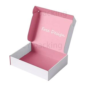 กล่องใส่กระดาษเมลเลอร์สีดำเป็นมิตรกับสิ่งแวดล้อมออกแบบโลโก้ได้ตามต้องการสำหรับถุงเท้ากล่องไปรษณีย์ - Product Image 1