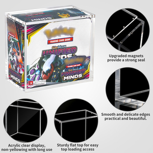 Nhà Máy Trực Tiếp Rõ Ràng 8Mm <span class=keywords><strong>Acrylic</strong></span> Từ Tiếng Anh Phiên Bản Thẻ Elite Huấn Luyện Viên Hộp Hiển Thị Trường Hợp Pokemon EMB Bảo Vệ Hiển Thị Trường Hợp - Product Image 2