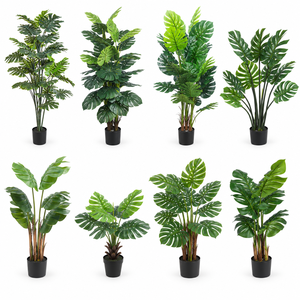 Künstliche Monstera-Pflanze, Große Künstliche Tropische Pflanze mit Geteilten Blättern, Innenraumdekoration für Einkaufszentren und Restaurants, Maßanfertigung Großhandel - Product Image 2
