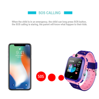 Reloj inteligente E01 IP67 resistente al agua con tarjeta SIM de 2G para niños, reloj inteligente SOS antipérdida con seguimiento LBS, reloj inteligente con seguimiento de ubicación de llamadas