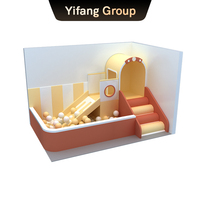 Mini-coin de jeu intérieur pour tout-petits, maisonnette, toboggan en spirale, piscine à balles, capacité 100+ pour garderie, école maternelle, restaurant familial