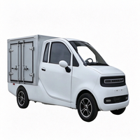 Mini camionnette électrique de livraison urbaine, version européenne, avec certification EEC COC L7e CU, moteur AC 72V 5KW, 4x2, caisse de chargement.