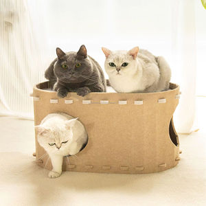 Lit de chat en feutre résistant à l'usure et à l'environnement avec motif imprimé - Product Image 5