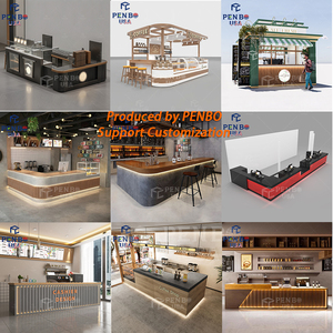 Moderno pequeño café quiosco de café interior centro comercial Juice Bar mostrador cafetería quiosco diseños Idea - Product Image 6