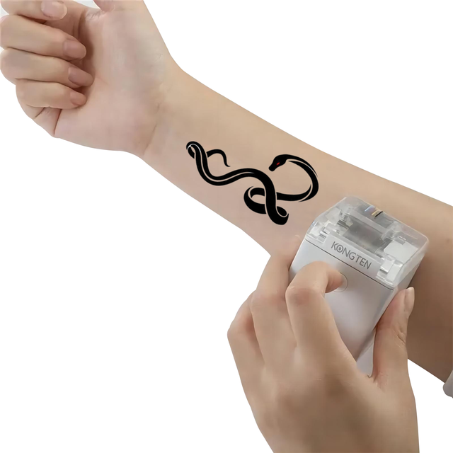 MHT-WG01 Mini Portable Color Printer Customized Text Smartphone Wireless Printing Handheld Inkjet Printer Tattoo Printer